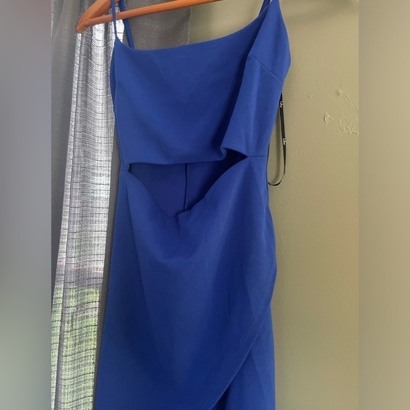 Lulus Cutout On the Town Cobalt Blue Cutout Bodycon Dress size s - Picture 3 of 5